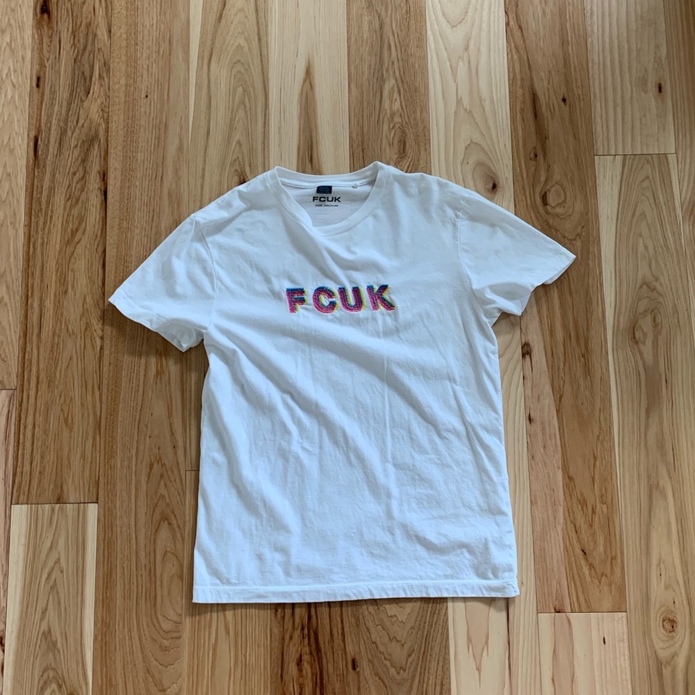 FCUK graphic tee.